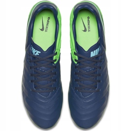 Nike Tiempo Legacy Ii Fg 819218 443 chaussures de football bleu marine 1
