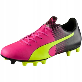 Chaussures de football Puma Evo Speed ​​​​5.5 Fg 103596 01 jaune, jaune, rose jaune 3