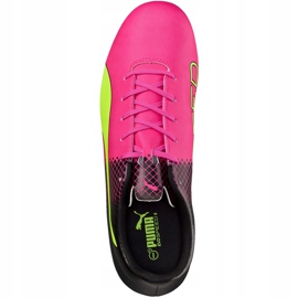 Chaussures de football Puma Evo Speed ​​​​5.5 Fg 103596 01 jaune, jaune, rose jaune 2