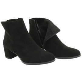 Bottes en daim noires Sergio Leone BT528 5