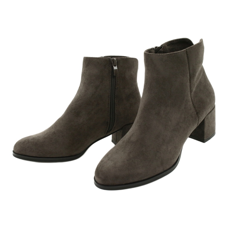 Bottines en daim Coffe Sergio Leone BT528 brun gris 2