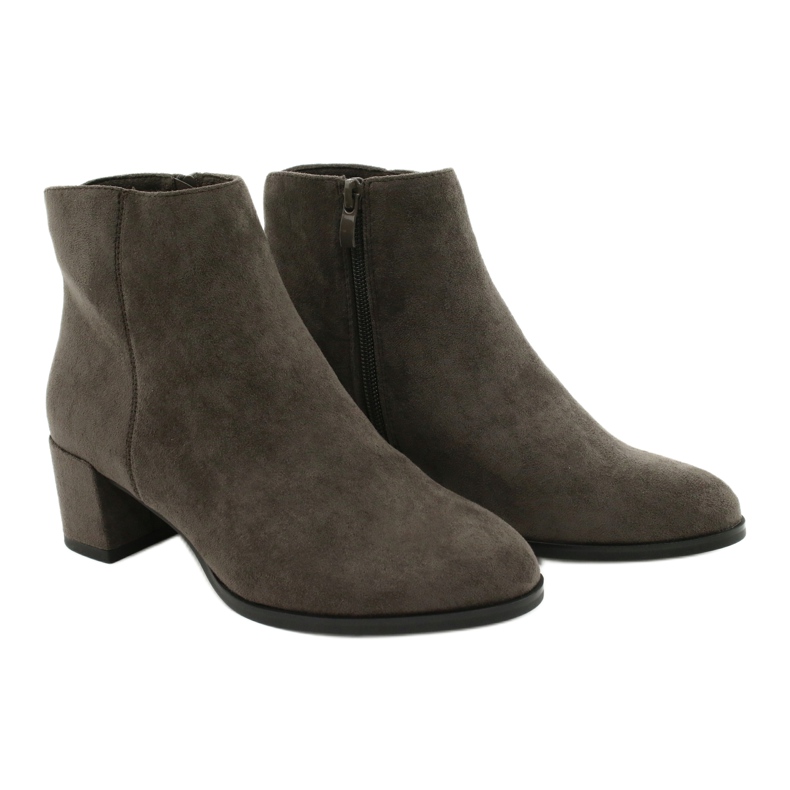 Bottines en daim Coffe Sergio Leone BT528 brun gris 4