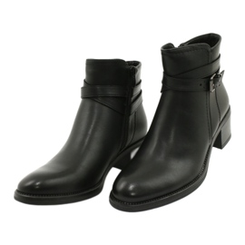 Boots ornées de rayures Sergio Leone BT616 noir 2
