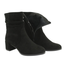 Bottes en daim noires Sergio Leone BT155 3