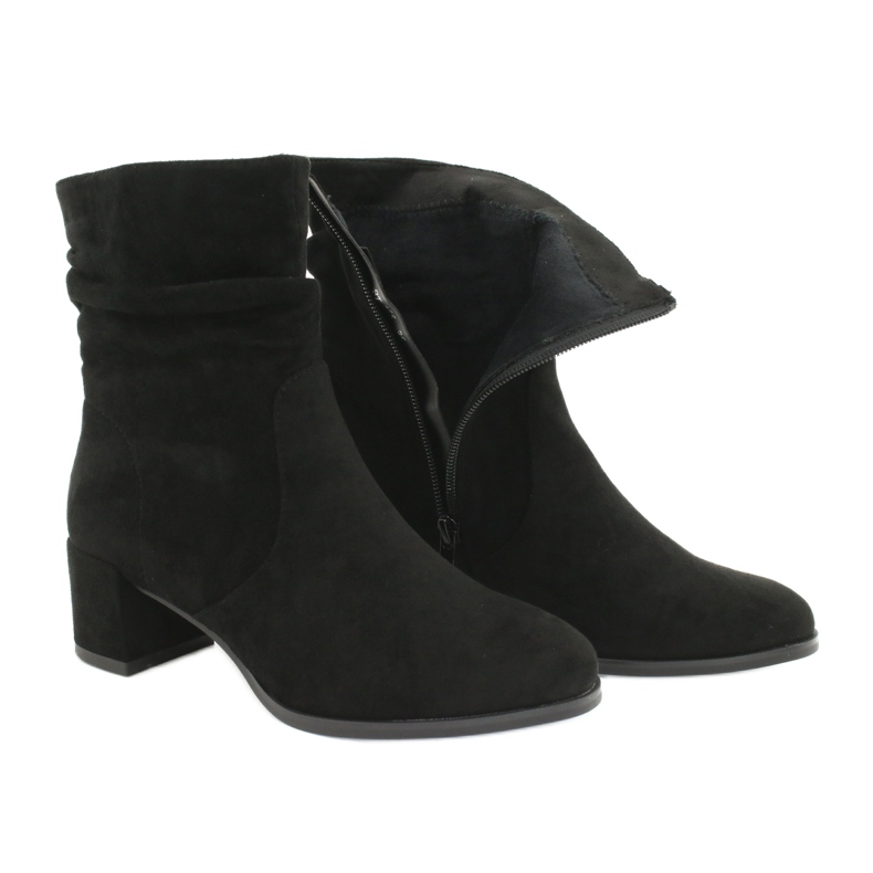 Bottes en daim noires Sergio Leone BT155 3