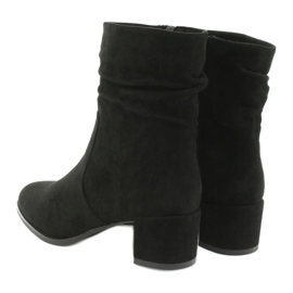 Bottes en daim noires Sergio Leone BT155 2