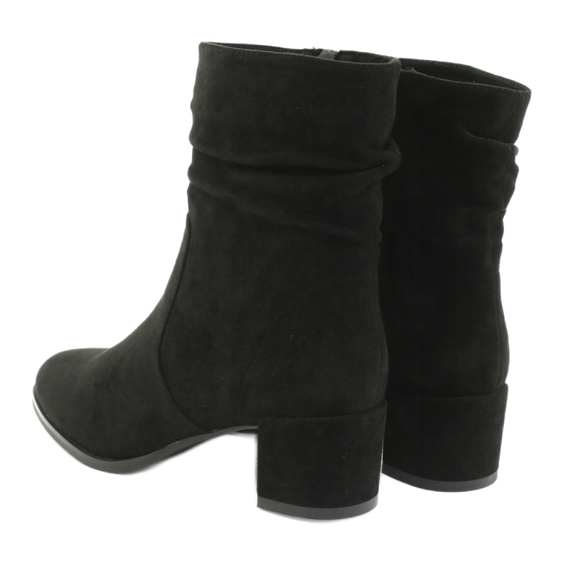 Bottes en daim noires Sergio Leone BT155 2
