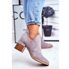 MSMG Boots femme à talon découpé gris mini meliori 3 MSMG Boots femme à talon découpé gris mini meliori 3