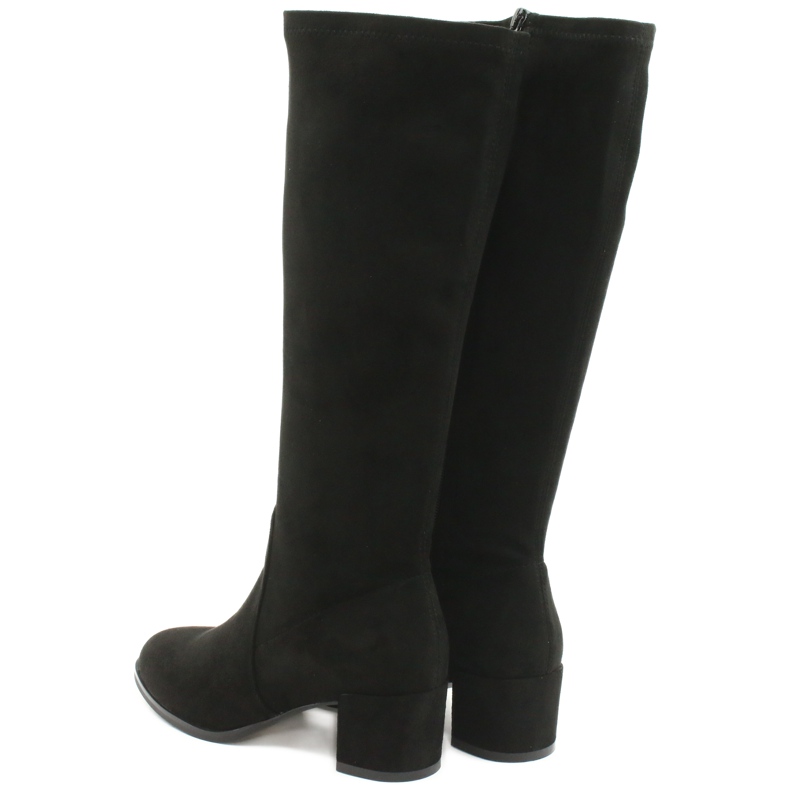 Bottines femme lycra daim Sergio Leone KZ205 noir 3