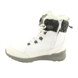 Bottes de neige softshell avec membrane American Club SN26 / 20 blanc gris 1