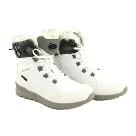 Bottes de neige softshell avec membrane American Club SN26 / 20 blanc blanche gris 4 Bottes de neige softshell avec membrane American Club SN26 / 20 blanc blanche gris 4