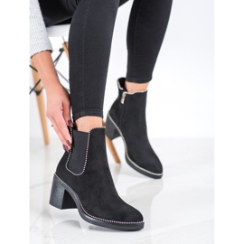 Bella Star Bottines Chelsea décorées noir 1