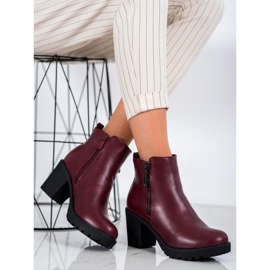 Small Swan Bottes chaudes pour femmes rouge 1