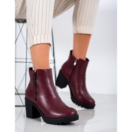 Small Swan Bottes chaudes pour femmes rouge 4