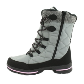 American Club Bottes de neige softshell avec membrane américaine SN19/20 noir rose gris 1