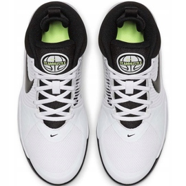 Nike équipe Hustle D 9 Gs blanc AQ4224 100 chaussures pour enfants blanche le noir blanche 1