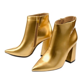 Bottines dorées avec fermeture éclair Adrietina d'or 1