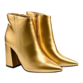 Bottines dorées avec fermeture éclair Adrietina d'or 2