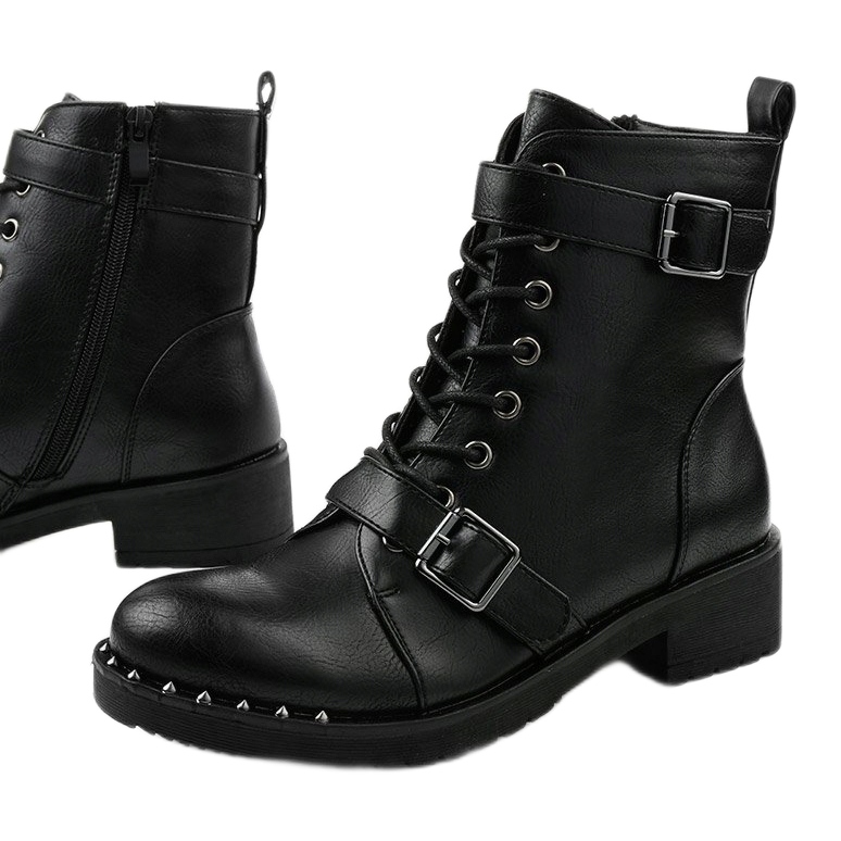 Bottes isolées noires à lacets Xylesh 1