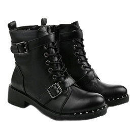 Bottes isolées noires à lacets Xylesh le noir 2