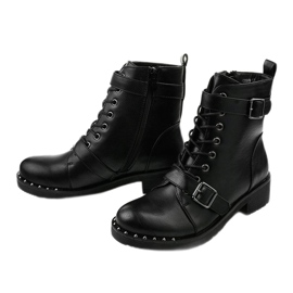Bottes isolées noires à lacets Xylesh le noir 3