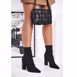 FG2 Boots femme à talon Lycra Noir Morie le noir 2