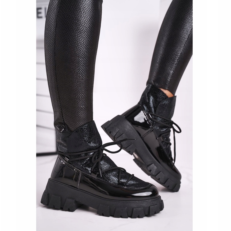 FRGIV Bottines à enfiler Rochelle noires pour femmes 2 FRGIV Bottines à enfiler Rochelle noires pour femmes 2