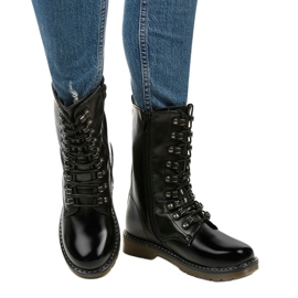 Bottes noires mates Adrientina le noir 1