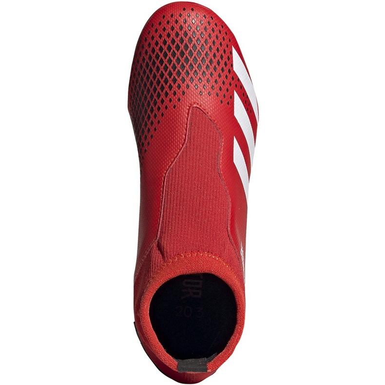 Chaussures de foot Adidas Predator 20.3 Ll Fg Jr EF1907 rouge noir rouge 1 Chaussures de foot Adidas Predator 20.3 Ll Fg Jr EF1907 rouge noir rouge 1