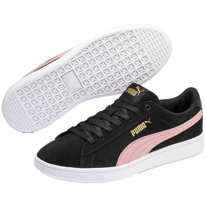 Puma Vikky v2 W 369725 11 chaussures le noir rose d'or 2