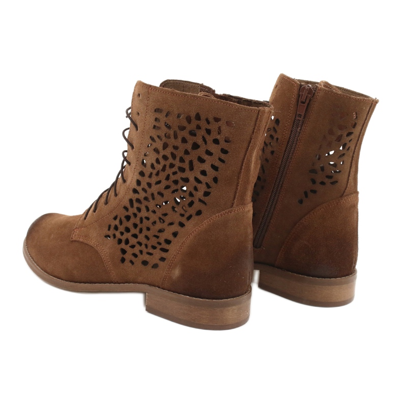 Nicole Bottes méridiennes en cuir camel pour femmes brun 5 Nicole Bottes méridiennes en cuir camel pour femmes brun 5