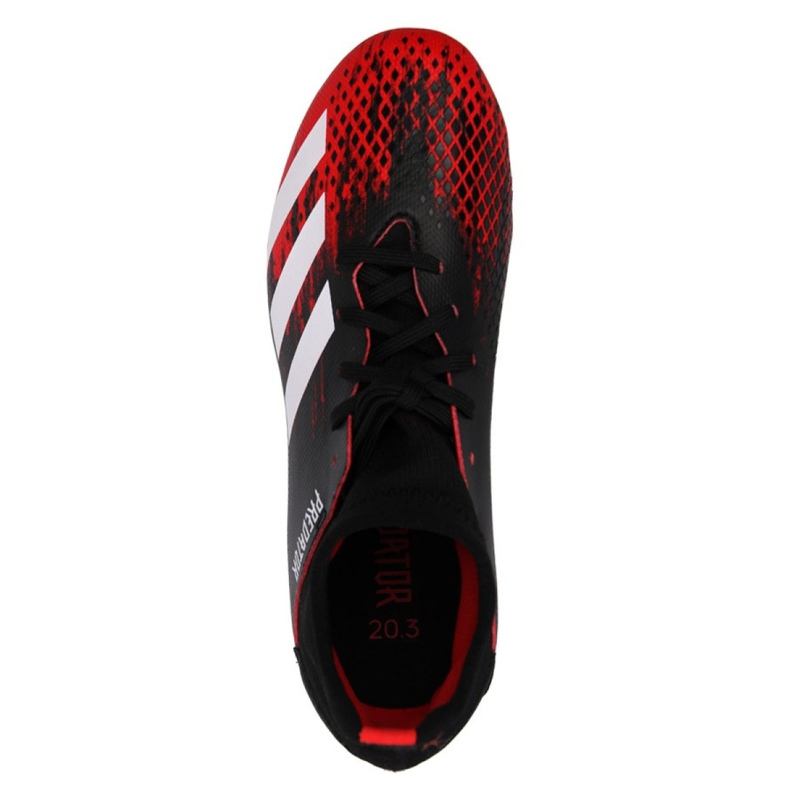 Chaussures de foot Adidas Predator 20.3 Fg Jr EF1930 rouge 3 Chaussures de foot Adidas Predator 20.3 Fg Jr EF1930 rouge 3