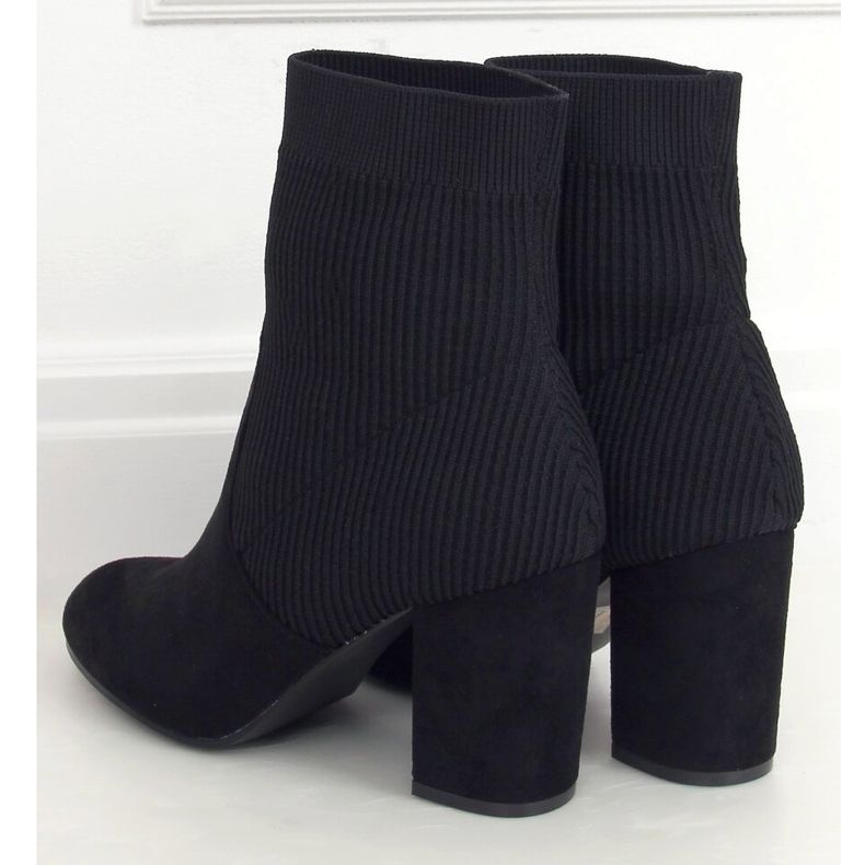 Bottines chaussettes noires 7980-GA Noir le noir 1