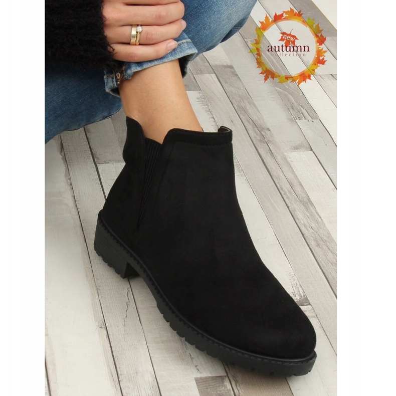 Bottines Chelsea noires pour femme JB044 Noir 1