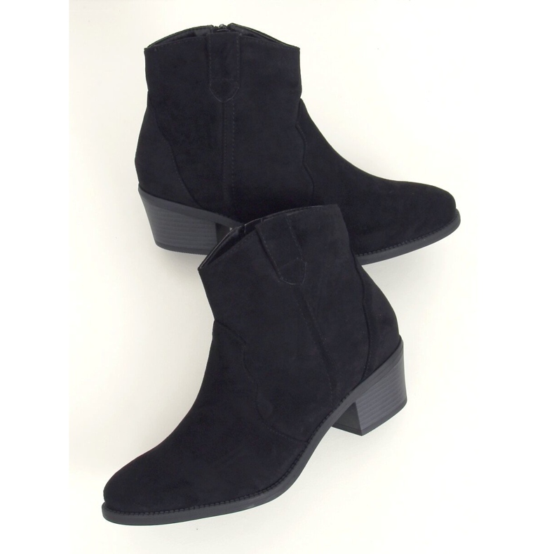 Noir Bottines à talons noir 99-63 Noir le noir 1