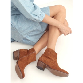 Boots talon bas camel 99-63 Camel brun 5