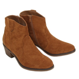 Boots talon bas camel 99-63 Camel brun 2