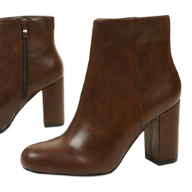 Boots marron avec éco-cuir Galloris brun 1
