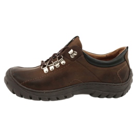 Chaussures marron pour hommes Riko 904 crazy cuoio brun 1