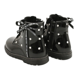 Evento Boots fille, noeud laqué 20DZ60-3246 noir 3