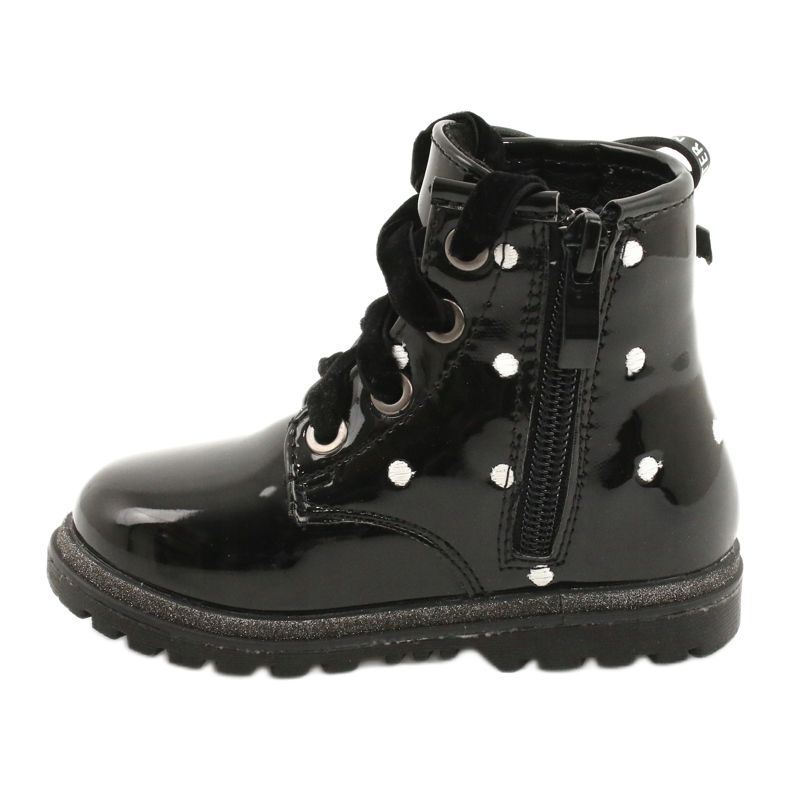 Evento Boots fille, noeud laqué 20DZ60-3246 noir 1