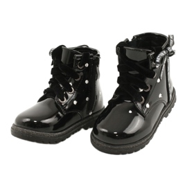 Evento Boots fille, noeud laqué 20DZ60-3246 le noir 2