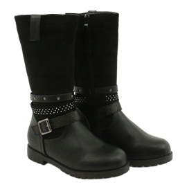 Bottes noires pour filles avec zircones cubiques Evento 20DZ60-3229 2