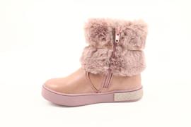 American Club Bottes américaines GC26 / 20 zippées avec fourrure rose doré 1