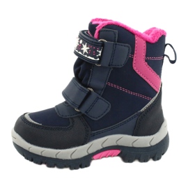 Bottes softshell American Club avec membrane HL47 / 20 marine bleu marine rose 1