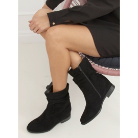 Bottes noires sur un talon compensé caché BJ1536-KB Noir le noir 4