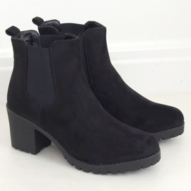 Bottines Chelsea noires, noir W355 Noir 1