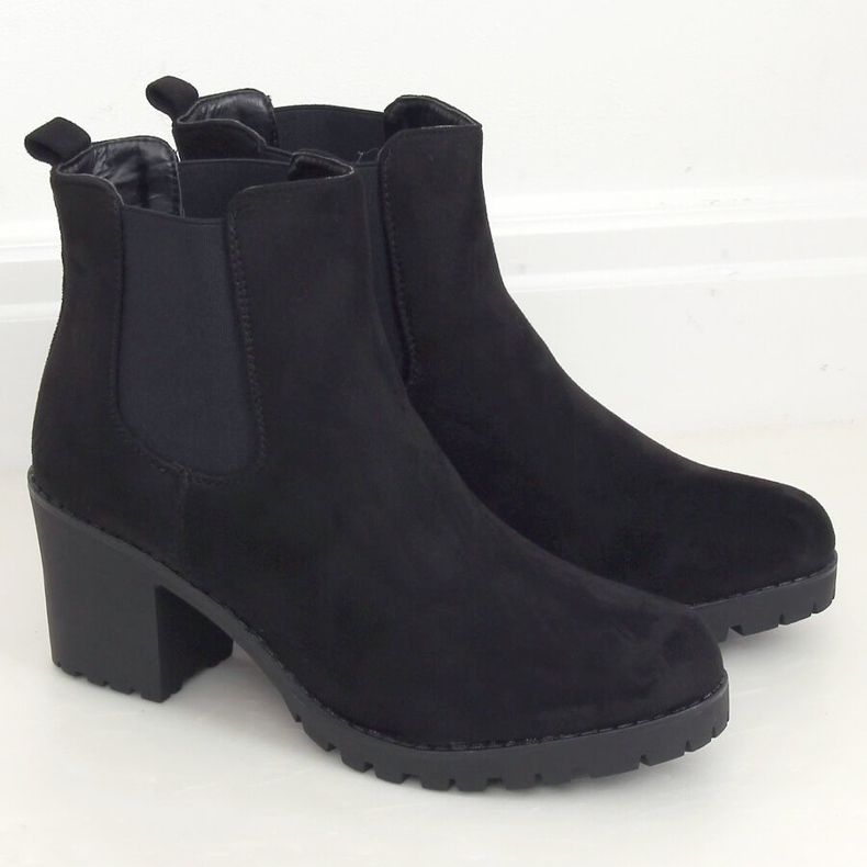 Bottines Chelsea noires, noir W355 Noir 1