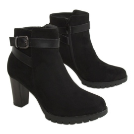 Bottines à talons noires J108 Noir 1