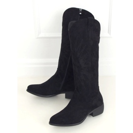 Bottes de cowboy noires 231-B0 Noir 1